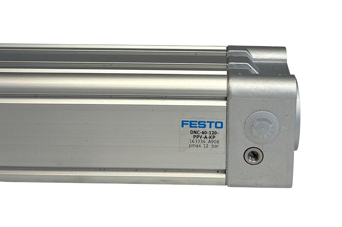 Used FESTO DNC-40-120-PPV-A-KP / 163334 PNEUMATIC STANDARD CYLINDER ISO 12BAR NSNP