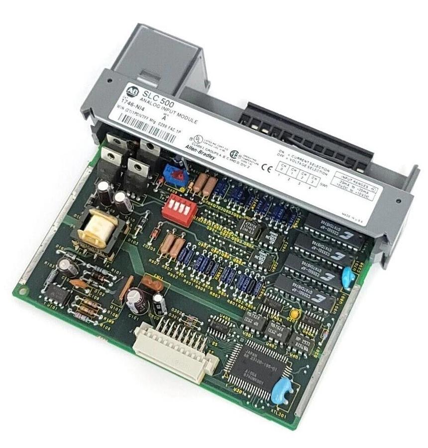 Used ALLEN BRADLEY 1746-NI4 /A SLC 500 ANALOG INPUT MODULE 1746NI4 *SEE PICS