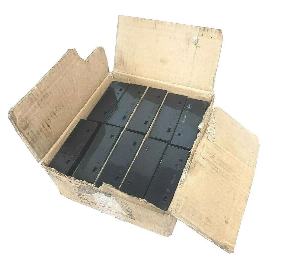 Used BOX OF 10 NEW YBHC1217W (12V6.0AH) MAINTENANCE-FREE SEALED LEAD-ACID BATTERIES