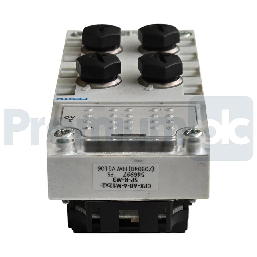 Festo CPX-AB-4-M12x2-5P-R-M3 | 546997 CPX Connection Block 4x M12 5-Pin NUPI