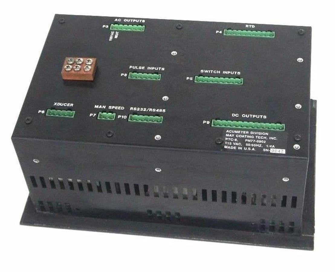 Used ACUMETER DIVISION MAY COATING TECHNOLOGIES PTC-8 PN77-0902 TEMPERATURE CONTROL