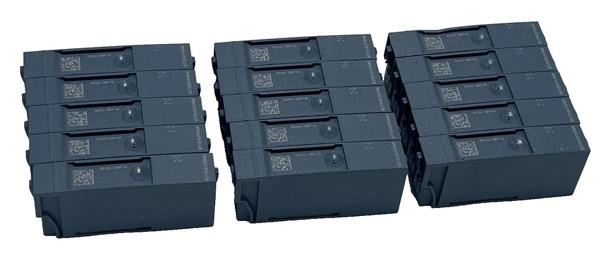 Used (15) Siemens 6ES7133-6CV15-1AM0 ET 200SP Base Unit Terminal Box Covers