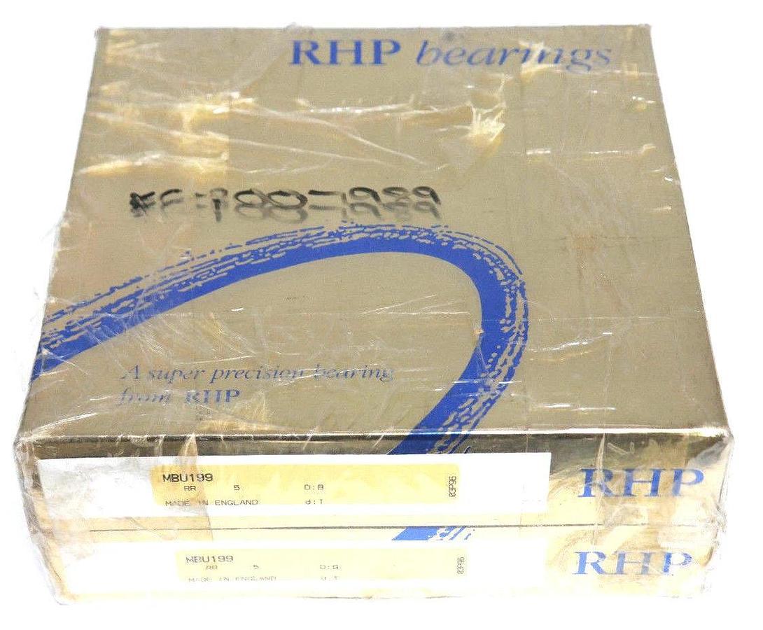 Used LOT OF 2 NIB RHP MBU199 PRECISION BEARINGS 9-7-5