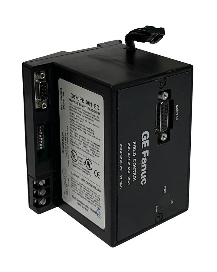 Used GE FANUC IC670PBI001-BD / IC670PBI001 PROFIBUS BUS INTERFACE UNIT 24VDC USNP