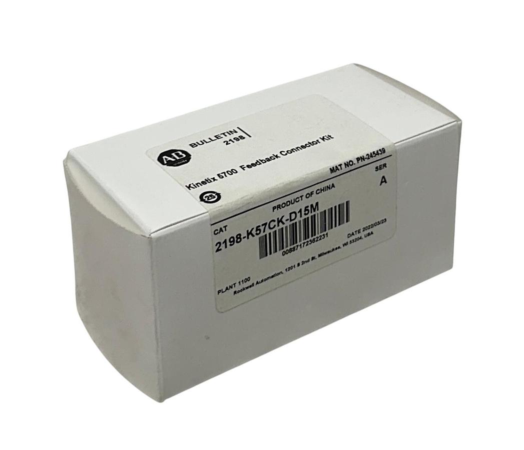 Used ALLEN BRADLEY 2198-K57CK-D15M /A Kinetix 5700 FEEDBACK CONNECTOR KIT OEM NSMP