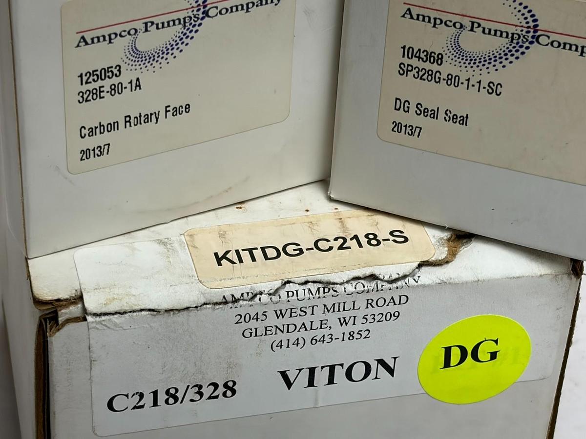 Used Ampco Pumps KITDG-C218-S Viton Seal Kit 125053 Carbon Face 104368 DG Seal Seat