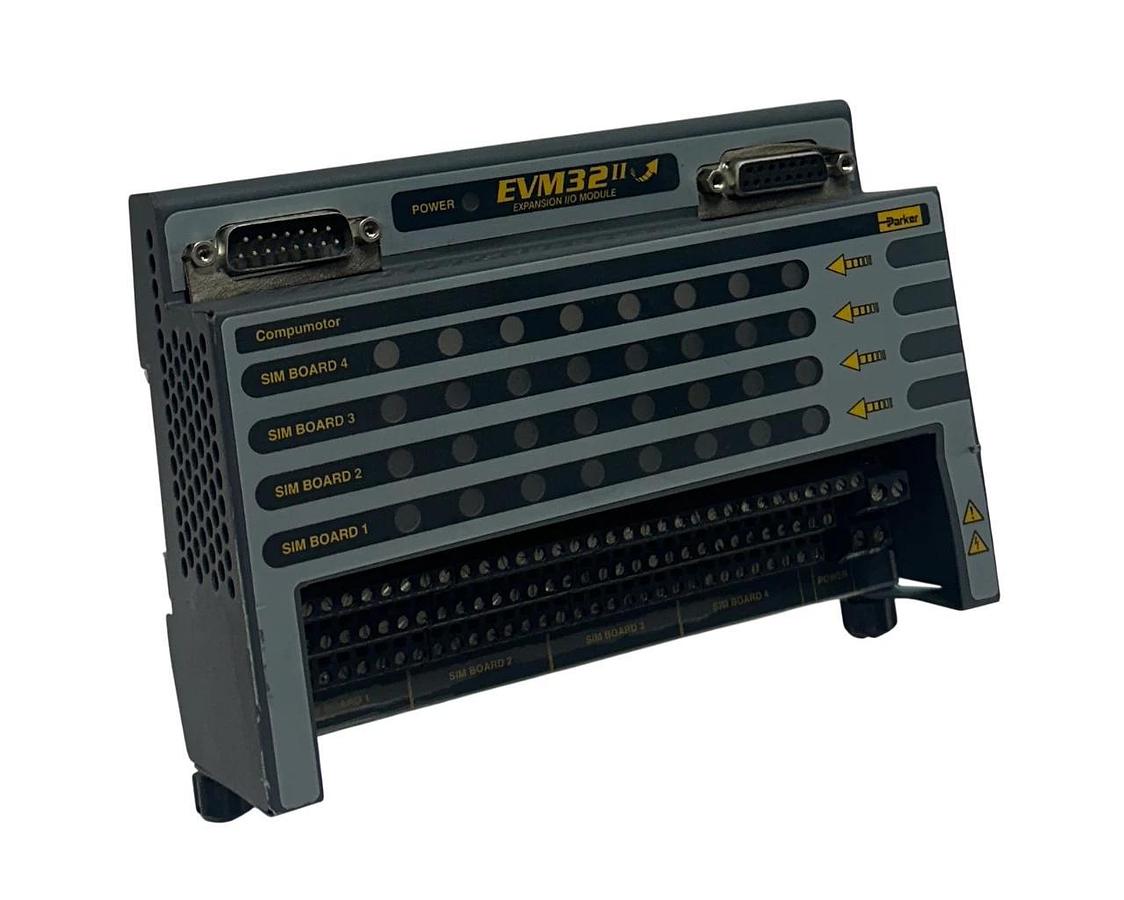 Used PARKER EVM32-II / EVM32II Compumotor EXPANSION I/O MODULE ANALOG USNP *DENTED