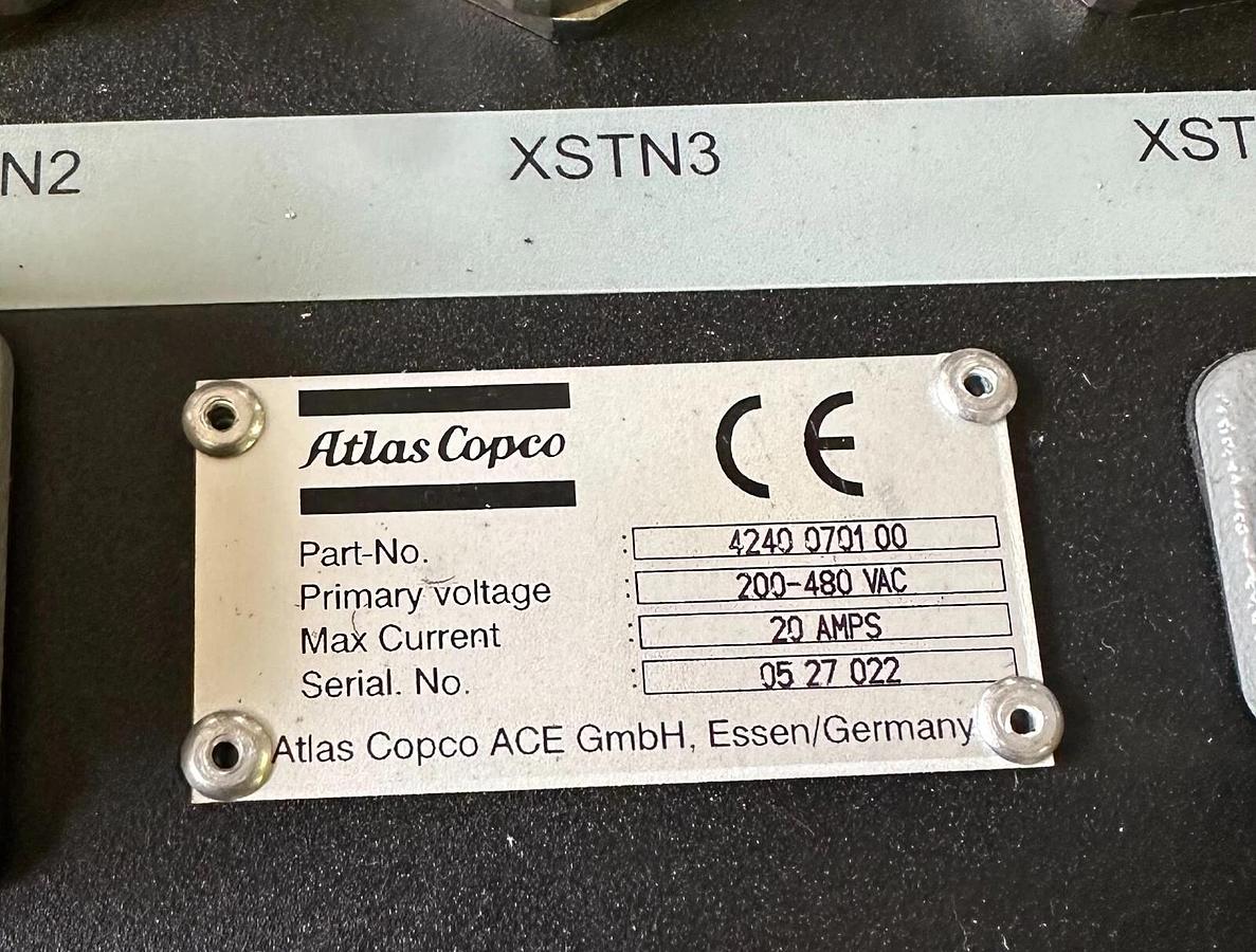 Used ATLAS COPCO 4240 0701 00 / 4240070100 power MACS ASSEMBLY SYSTEM 200-480VAC 20A