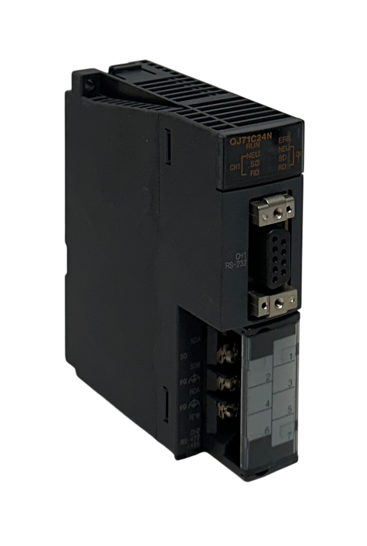 Used MITSUBISHI ELECTRIC QJ71C24N MELSEC-Q RS-232 / RS-422 / 485 MODULE 5VDC NSNP