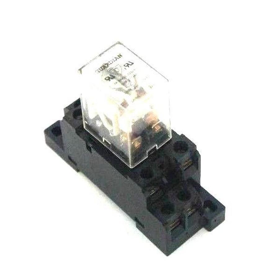 Used OMRON PTF08A-E SOCKET RELAY BASE WITH GUARDIAN 1390H-2C