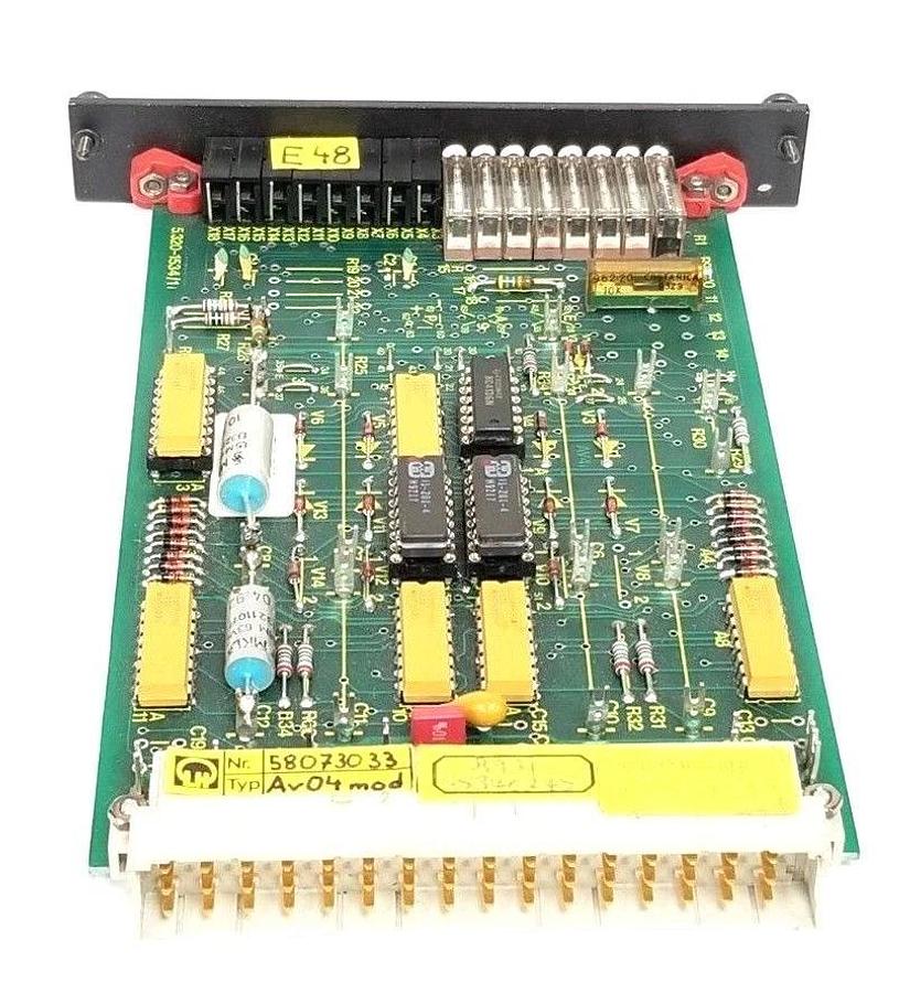 Used LEYBOLD HERAEUS 58073033 CONTROL CARD 5.320-1534/1 9502-032 PRUF-NR. 09504143