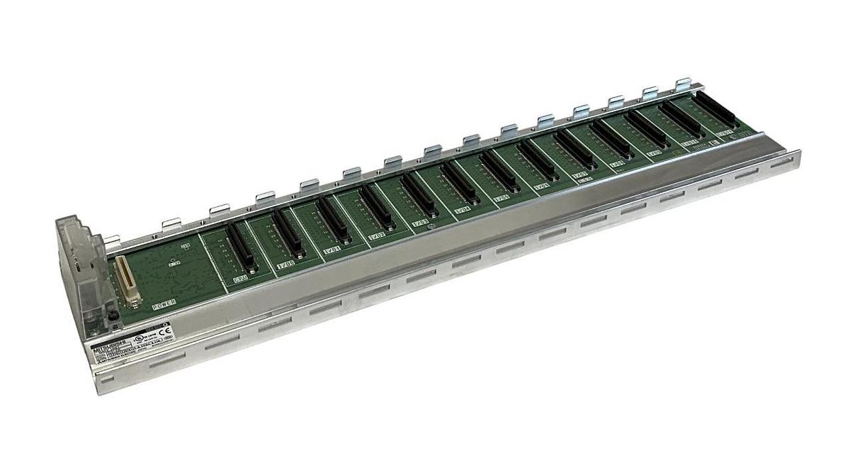 Used 6 MITSUBISHI Q312B MELSEC-Q 12 I/O SLOT / 1 CPU SLOT / 1 POWER SLOT 5VDC USNP