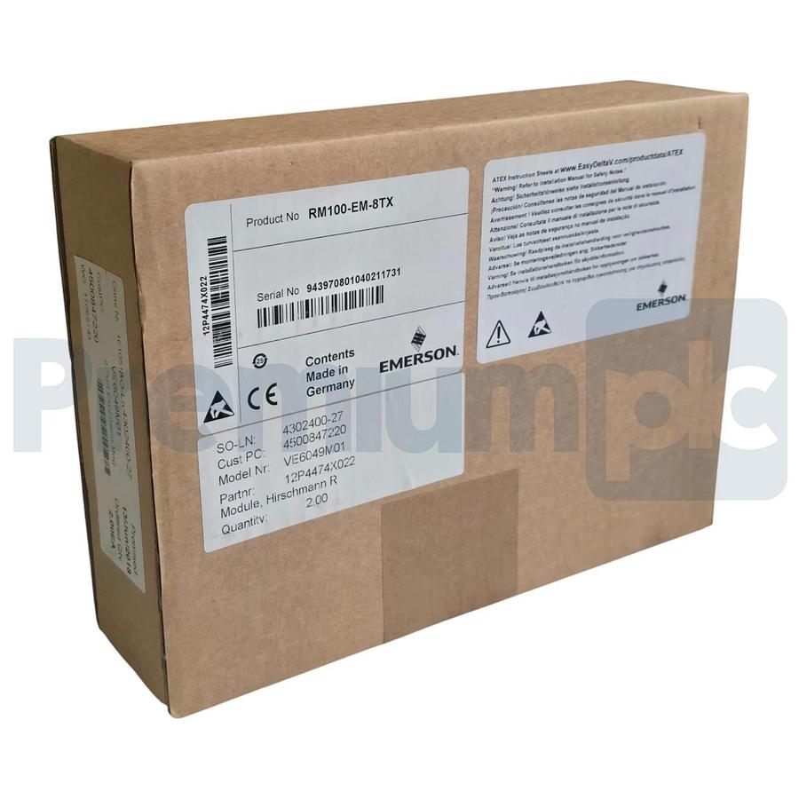 Emerson Hirschmann VE6049M01 | 12P4474X022 8-Port Expansion Module RM100-EM-8TX