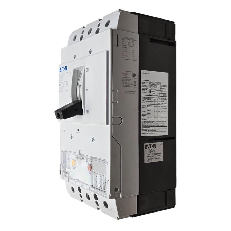 Used EATON MOELLER NZMN3-AE600-NA - NZM CIRCUIT BREAKER 3P 600A w/MAGNETIC TRIP NSMP