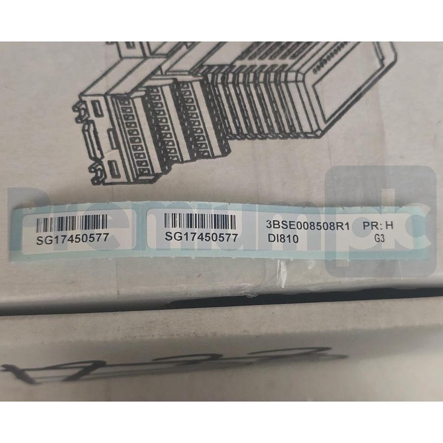 ABB S800 I/O 3BSE008508R1 DI810 Digital Input Module 24V 16-Ch PR:H G3 NSMP
