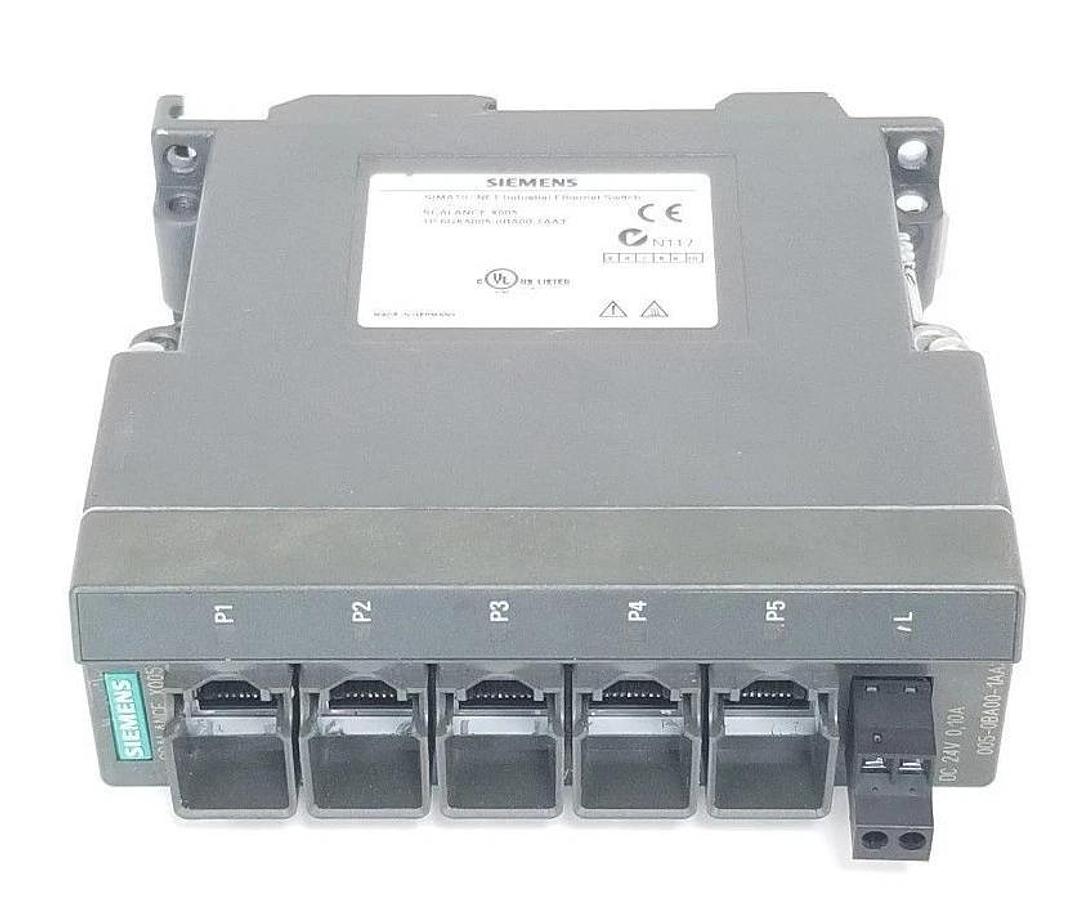 Used SIEMENS SCALANCE X005 1P 6GK5-005-0BA00-1AA3 ETHERNET SWITCH 6GK50050BA001AA3
