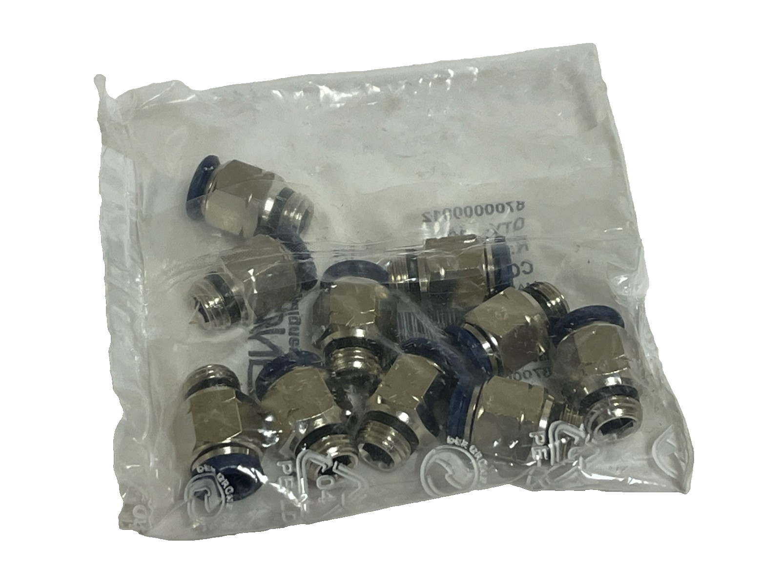 QTY: 10 Aignep 87000-06-04 Straight Male Fitting 3/8" Tube x 1/4" NPT Uni Thread