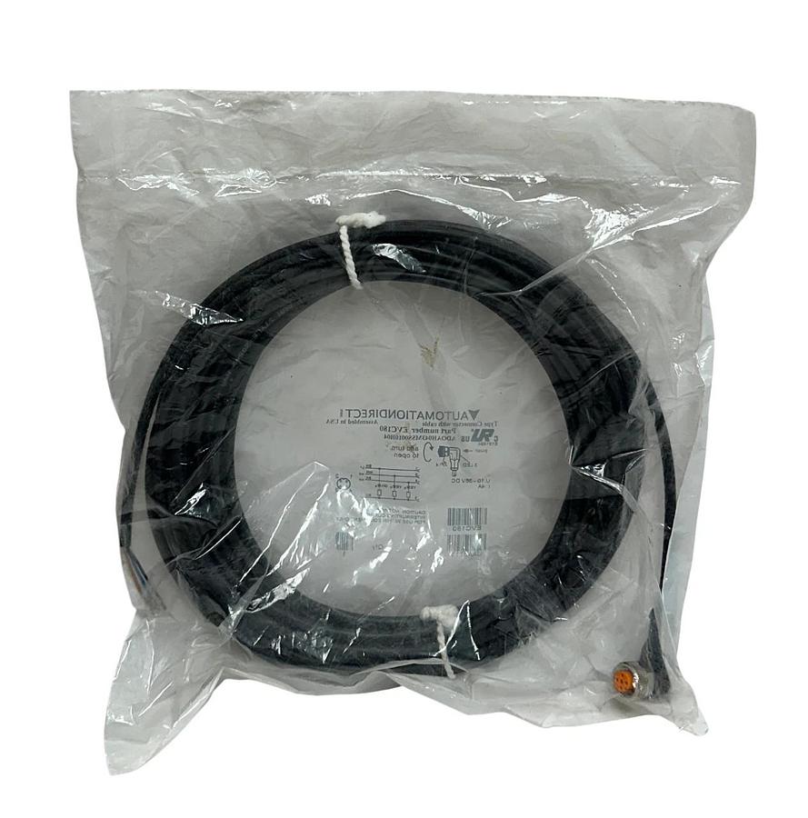 Used 2 AUTOMATIONDIRECT ADOAH043MSS0010H04 / EVC180 CONNECTORS W/ CABLES 4A NSFS