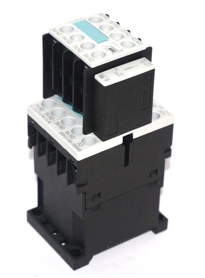 Used SIEMENS 3RH1140-1BB40 CONTACTOR W/3RH1911-1GA40 AND W/ 3RT1916-1BB00