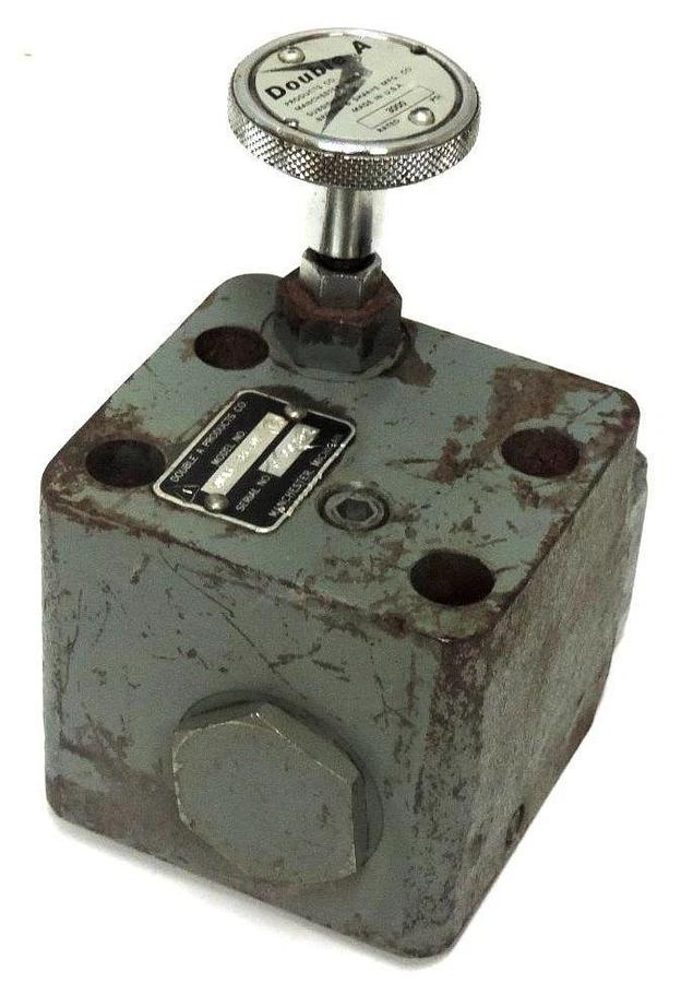 Used DOUBLE A PRODUCTS QWA3-165-3M-13 PRESSURE RELIEF VALVE QWA31653M13, 3000 PSI