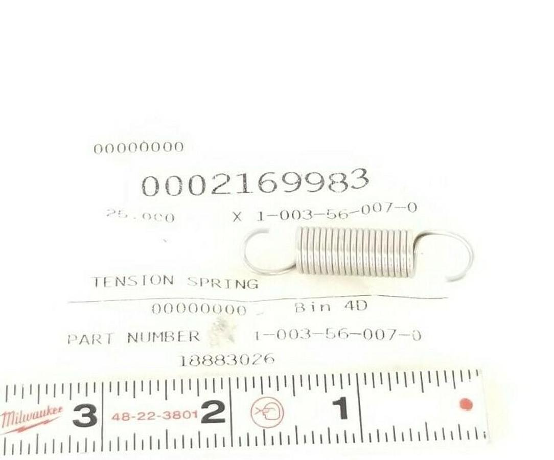 Used NEW KRONES 1-003-56-007-0 TENSION SPRING 1003560070