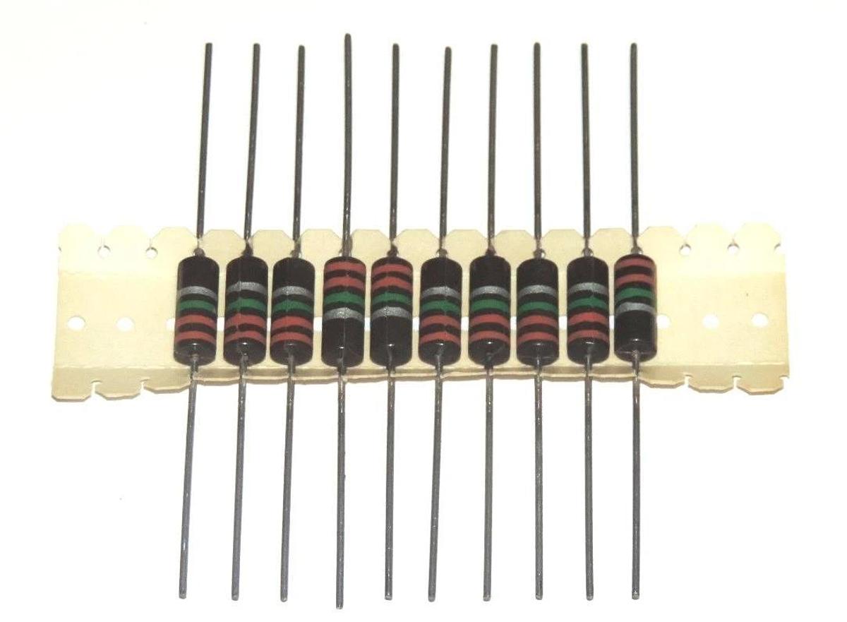 NEW IRC GBT-1 CARBON COMPOSITION 1W RESISTORS GRIP STRIP MIL TYPE RC 32 (QTY 47)