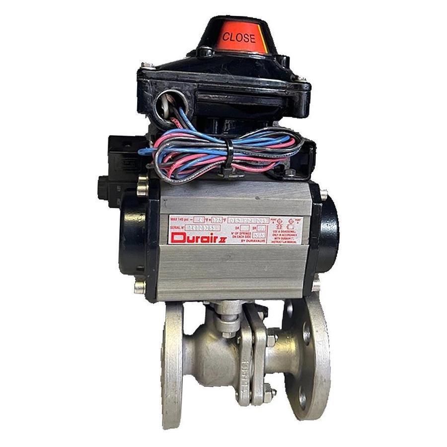 Used DURAVALVE 063 F04 D09 / 063F04D09 Durair II ACTUATOR ASSEMBLY W/ LIMIT SWITCH
