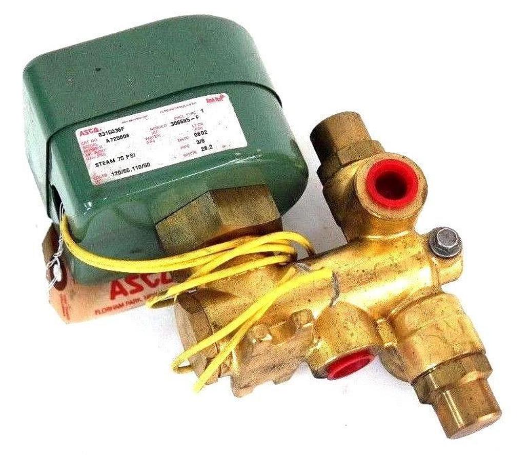 NIB ASCO 8315036F SOLENOID VALVE, 3 WAY 3/8'' PIPE