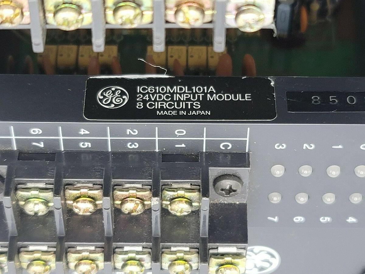 Used GE FANUC IC610CHS100A RACK W/ POWER SUPPLY, IC610MDL175A, IC610MDL101A