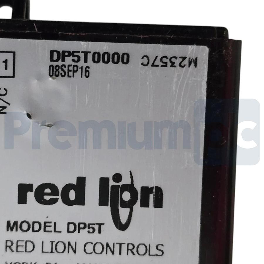 Red Lion DP5T 5-Digit RTD Temperature Panel Meter 85-250VAC DP5T0000 NSMP (read)