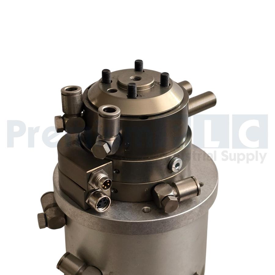 Used SCHUNK DDF 2-031-P2-E4 / DDF2-31-P2-E4 ROTARY FEED-THROUGH ID 323034 W/MHS4-63D
