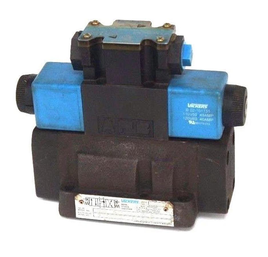 Used VICKERS DG5S4-046C-M-FW-B5-60 VALVE W/ DG4V-3S-6C-M-FW-B5-60 PILOT VALVE