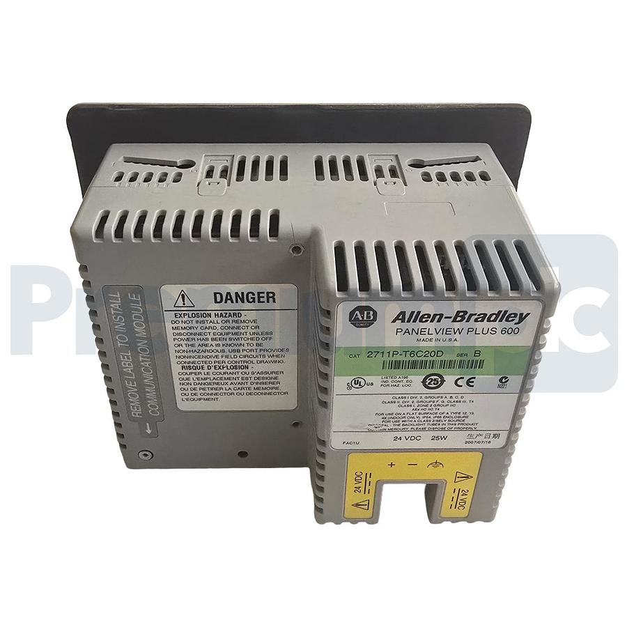 Used Allen-Bradley 2711P-T6C20D /B PanelView Plus 600 HMI Touch Screen Terminal USPI