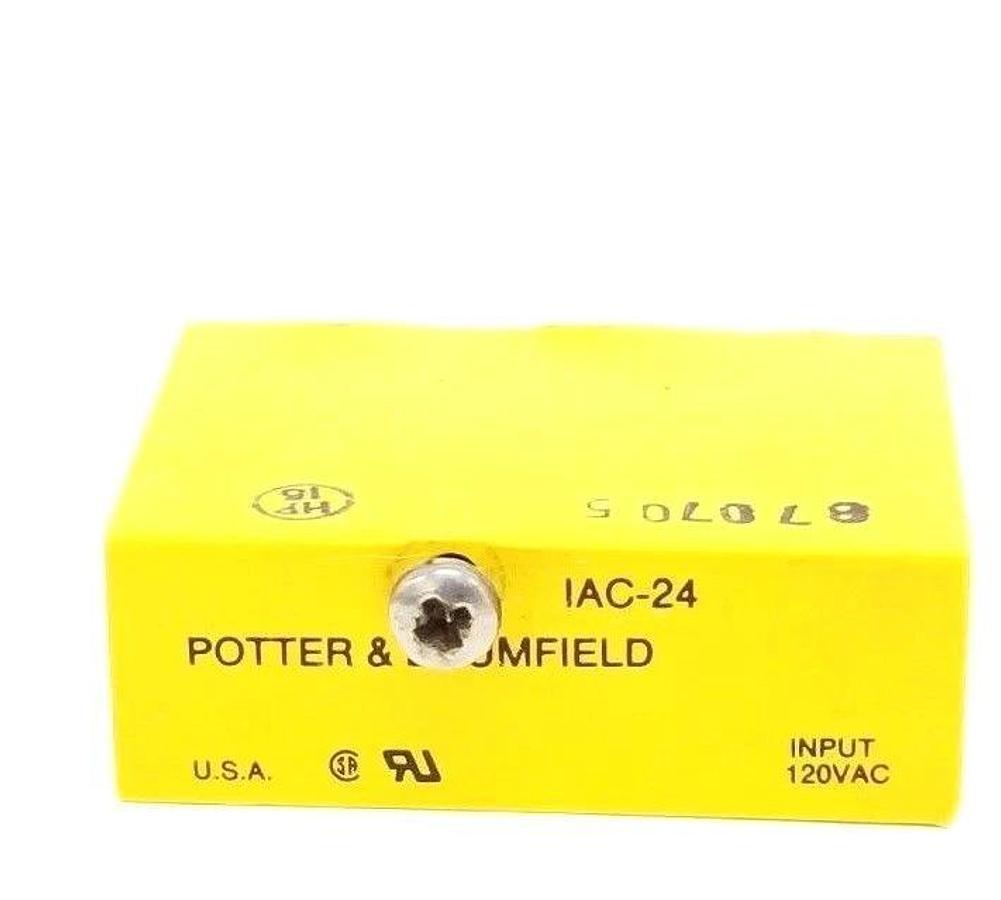 Used POTTER & BRUMFIELD IAC-24 I/O MODULE IAC24, 120VAC