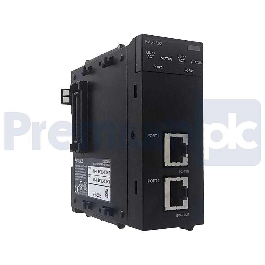 Used Keyence KV-XLE02 | KVXLE02 Dual-Port EtherNet Communication Unit | 1Gbps NSMP
