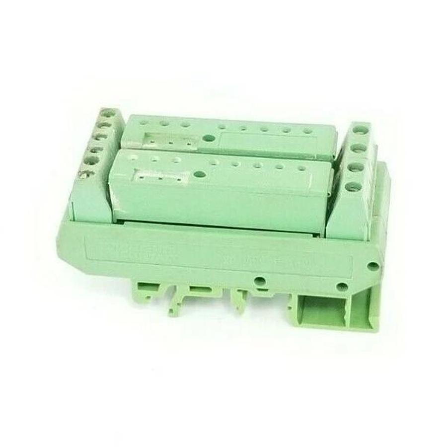 Used PHOENIX CONTACT UMK-SE 11,25-1 VARIOFACE MODULE W/ (2) SIM-AMSC I/O RELAY MODS