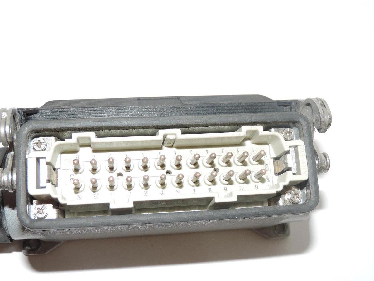 Used ILME 23493 SIDE ENTRY CONNECTOR HOOD WITH ILME 16A-500V MALE CONNECTOR