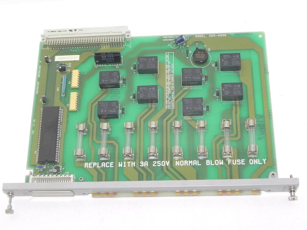 Used SIEMENS TEXAS INSTRUMENTS 505-4908 MODULE RELAY OUTPUT 20-250VAC 24VDC