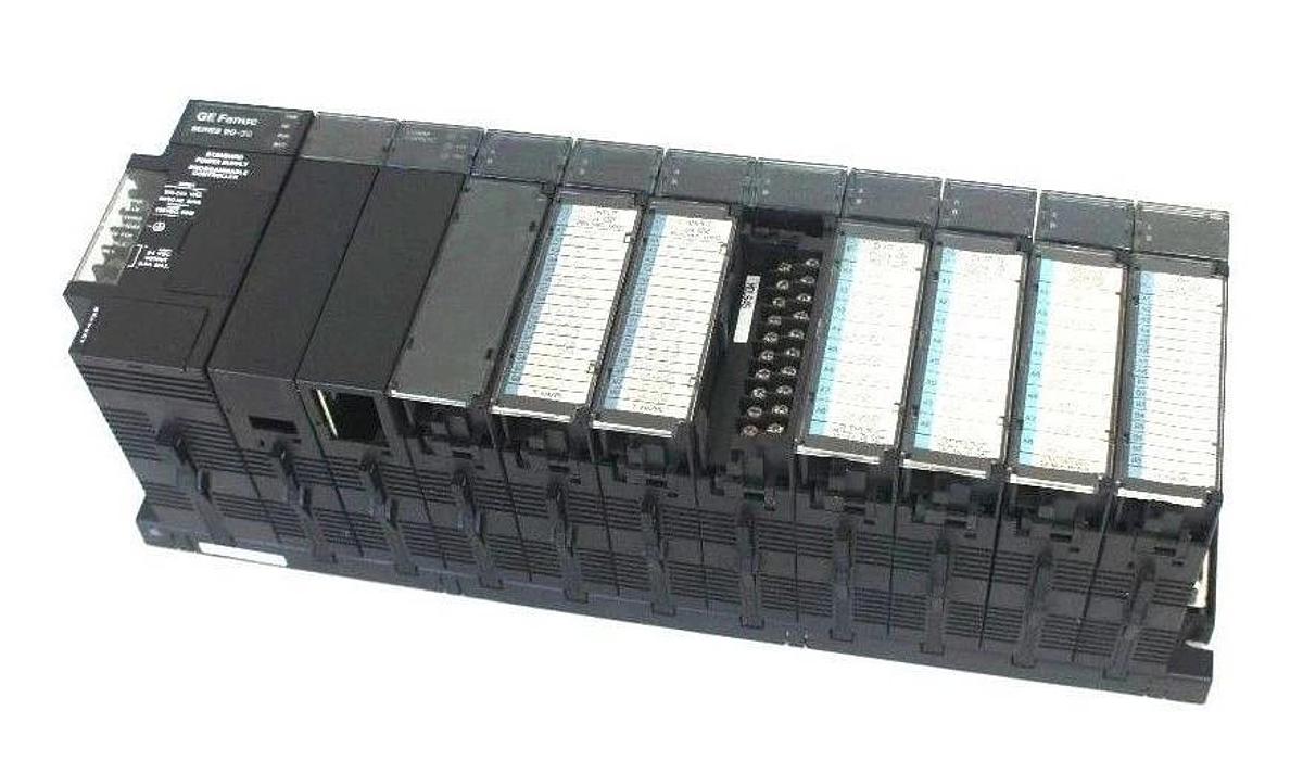 Used GE FANUC IC693CHS391H 10 SLOT RACK W/ IC693PWR321R IC693ACC310A IC693CMM311J