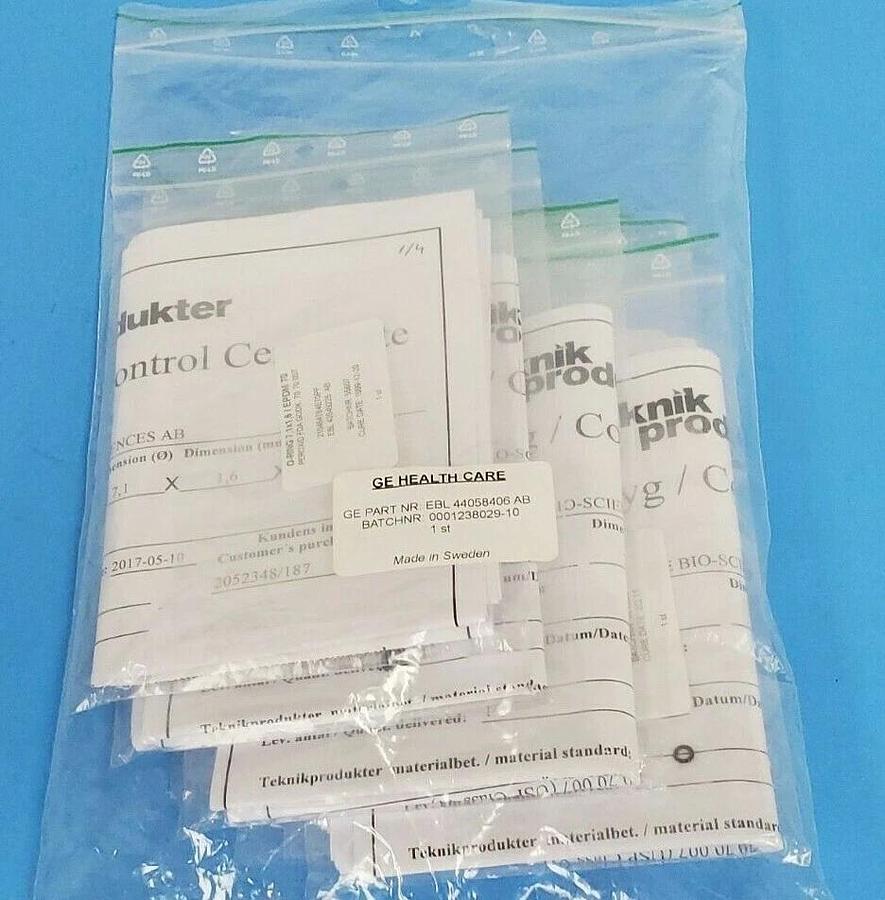 Used NEW GE HEALTHCARE EBL-44058406-AB O-RING KIT FOR UV-CELL ID 6mm 44-0584-06