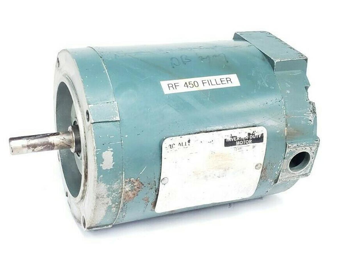Used ALLEN-BRADLEY ENP56X1337T-KG BULLETIN 1329 INVERTER DUTY AC MOTOR 3/4HP 1725RPM