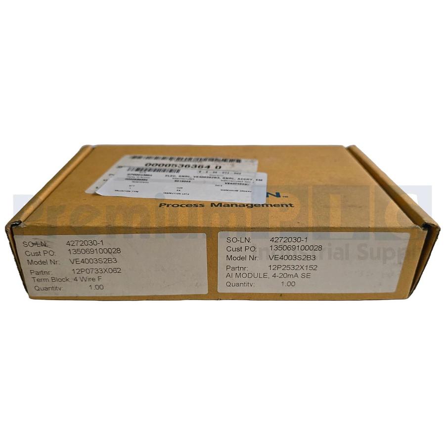 EMERSON VE4003S2B3 DeltaV AI 4-20mA HART 8CH CARD 12P2532X152 KJ3222X1-BA1 NSMP