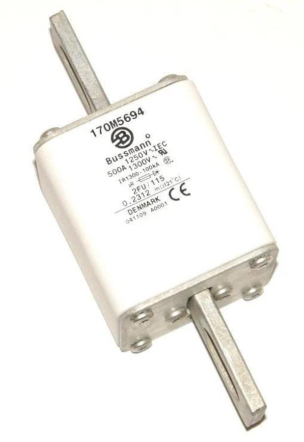 Used LOT OF 3 NIB BUSSMAN 170M5694 FUSES 500 A, 1250-1300 V