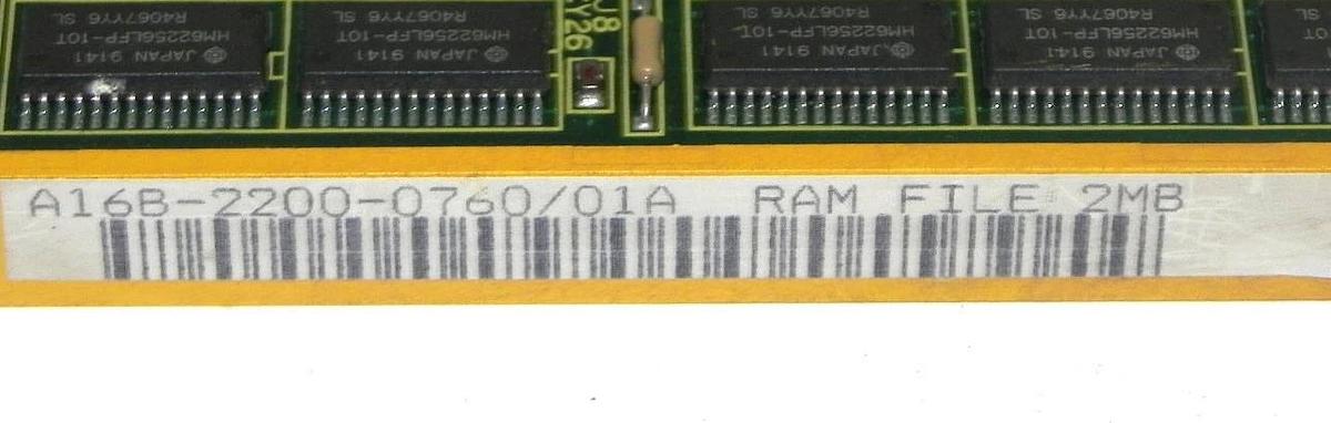 Used FANUC A16B-2200-0760/01A 2MB RAM FILE A16B-2200-0760