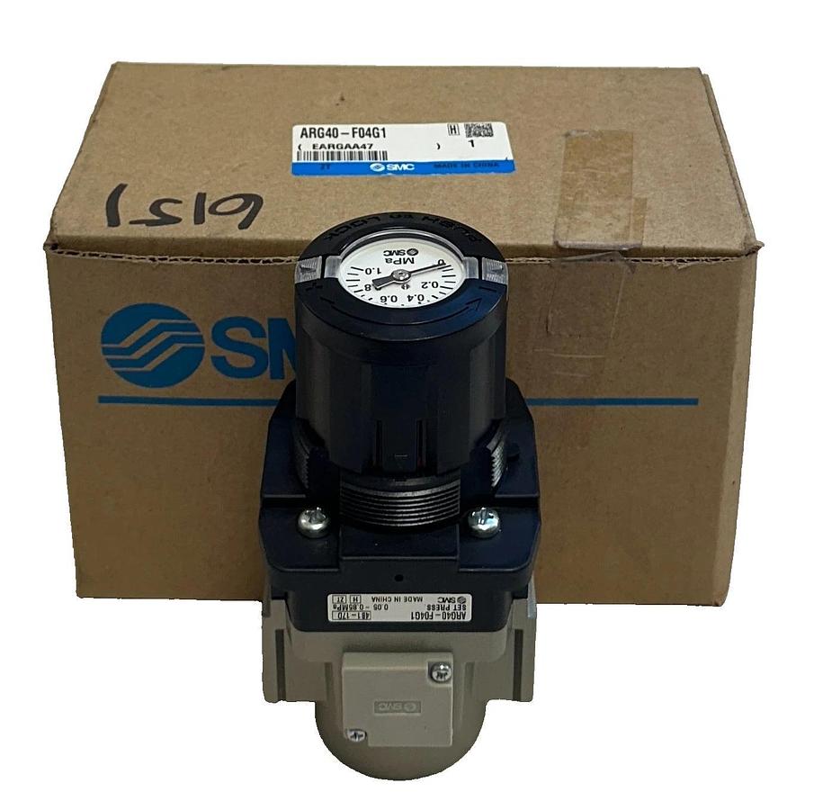 SMC ARG40-F04G1 / ARG40F04G1 ARC REGULATOR GAUGE-HANDLE W/ PRESSURE GAUGE NSMP