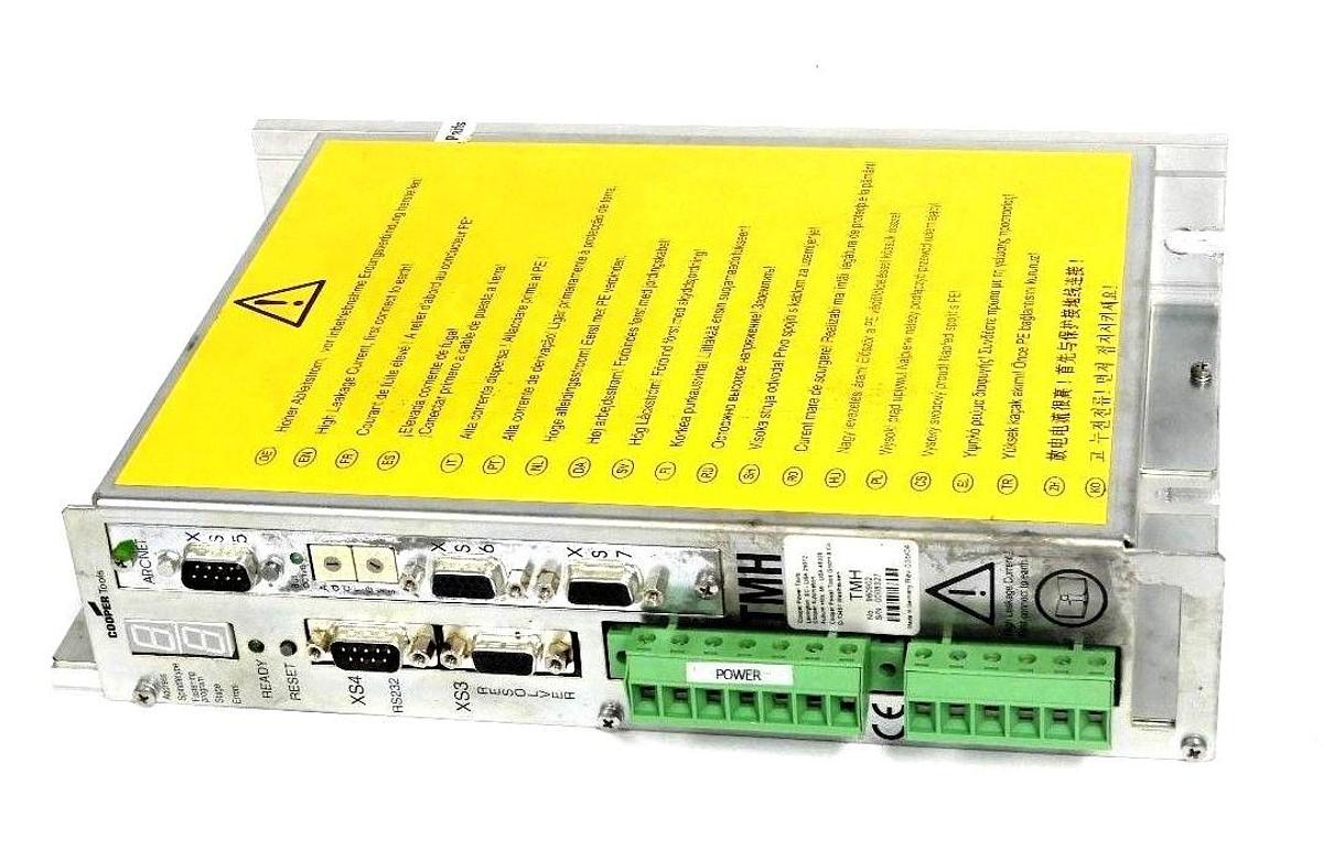 Used COOPER TOOLS TMH960902 SERVO DRIVE 220-240VAC INPUT 3PH DC REV: 03B/04