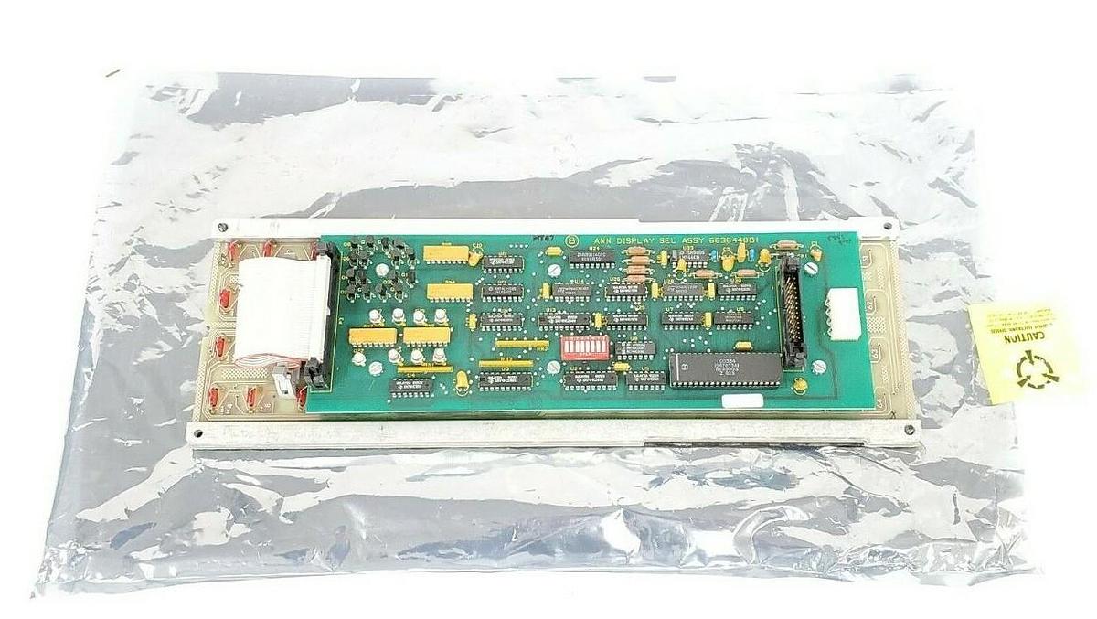 Used ASEA BROWN BOVERI ABB BAILEY CONTROLS 6636448BI ANNUNCIATOR DISPLAY SEL ASSEMBLY