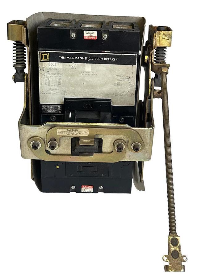 Used SQUARE D LAL36350 THERMAL-MAGNETIC CIRCUIT BREAKER 350A W/ 9422RR1 /B MECHANISM