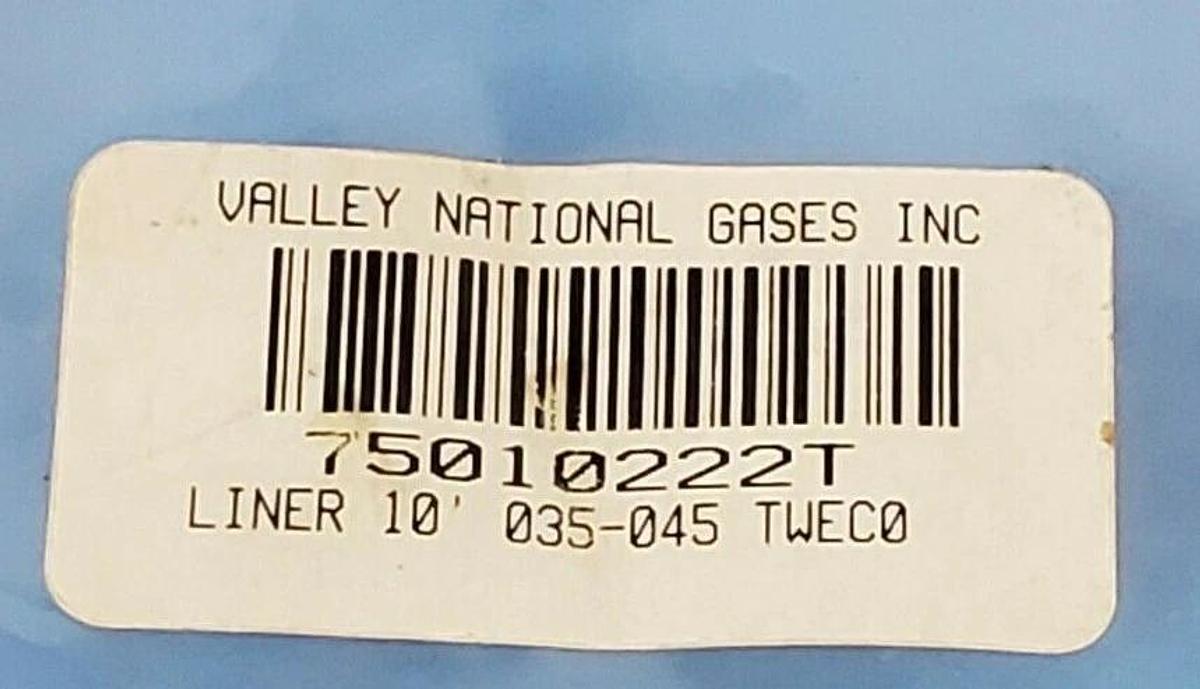 NEW AMERICAN WELDQUIP 750-10-222T 10' DIRECT CONNECT LINER .035-.045 75010222T