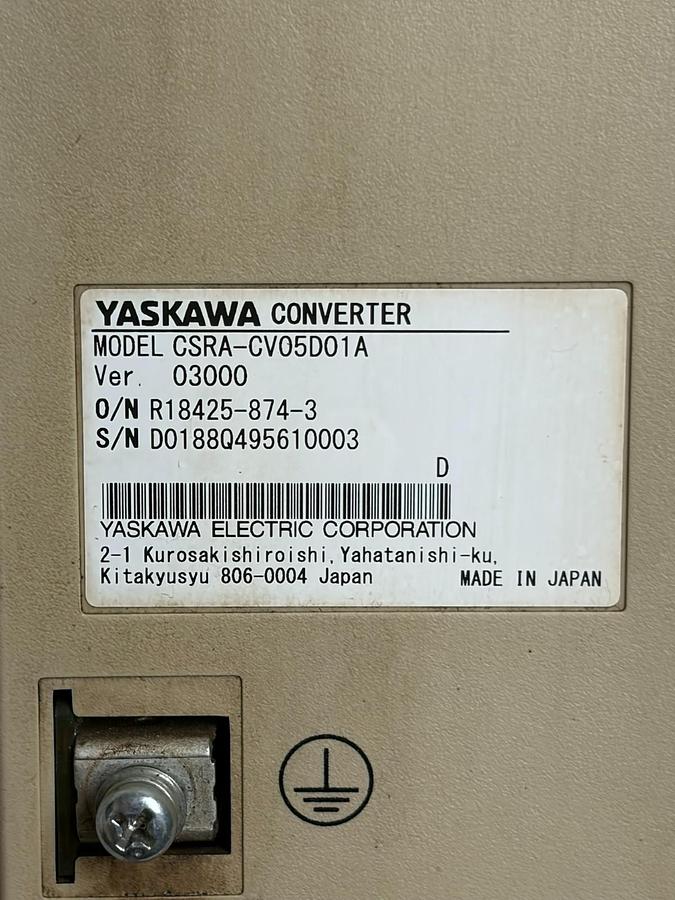 Used Yaskawa Converter CSRA-CV05D01A Robot Control Servo Drive Module CNC